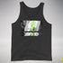 Agender Pride Grunge Exclamation Points Premium Tank Top - Charcoal Triblend